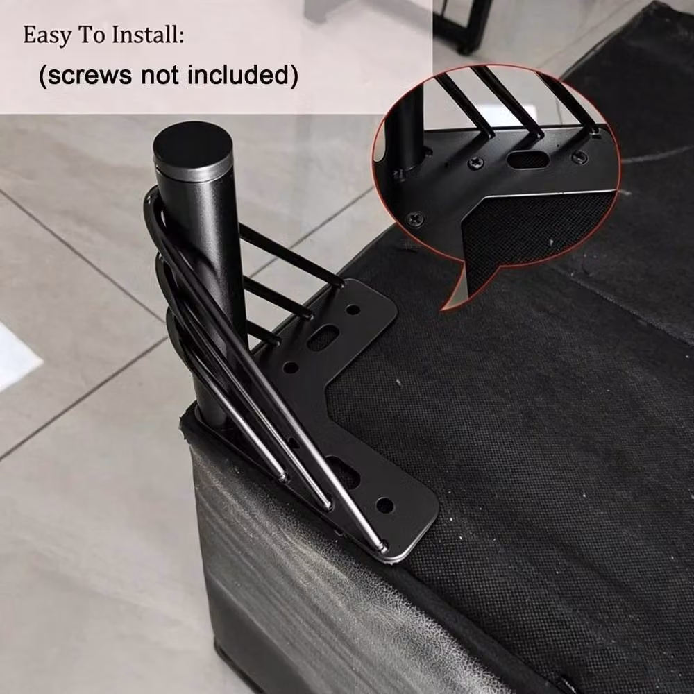 VOGREX Black Metal Hairpin Furniture Legs for Chairs, Cabinets, Beds and Sofas, Height: 15 cm (Set of 4) – 5