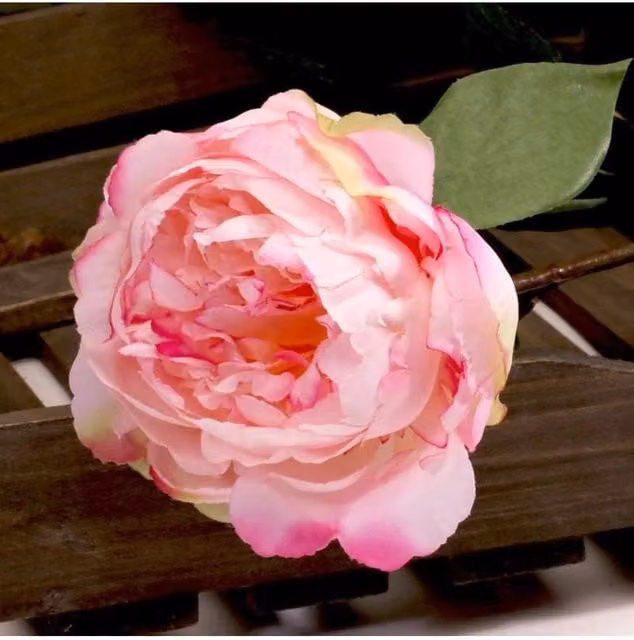 KDMD Soft Pink Single Peony Floral Decoration, 2 Pack, Height: 68 cm – 1