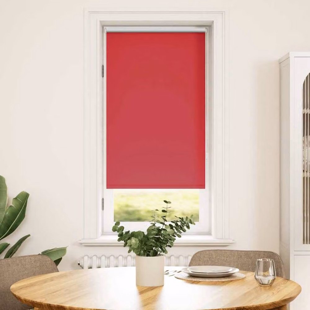 Berkfield Home Red and Silver Thermal Insulating Blackout Roller Blind W: 60 cm, H: 120 cm – 2