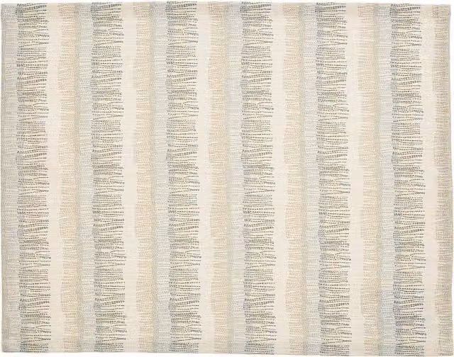 Abigail Ahern x Murmur Moya Striped Cotton Placemats, Set of 2, Anthracite and Beige