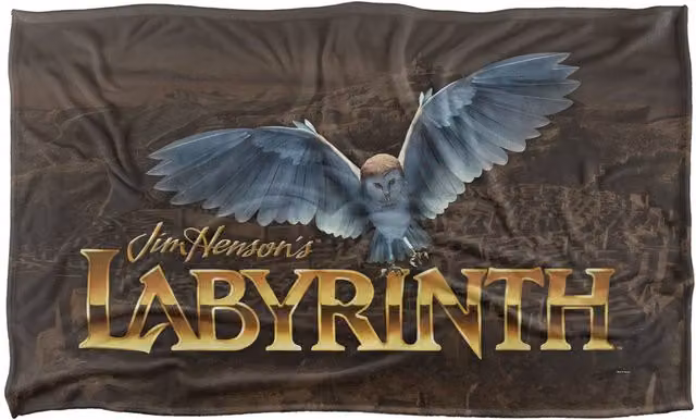 LOGOVISION Labyrinth Owl Logo Maze Super Soft Fleece Throw Blanket, Multicolour, W: 91 cm, D: 147 cm – 5