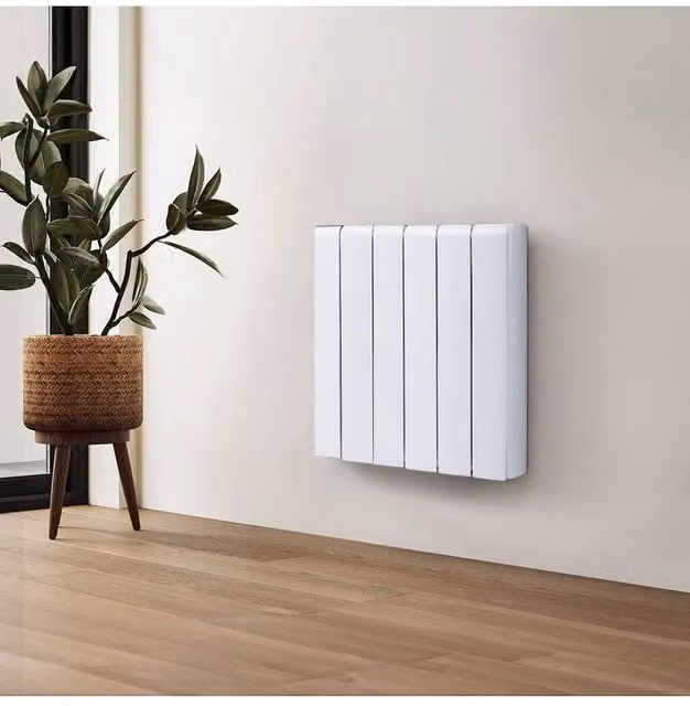 H&O Direct 1500W Electric Ceramic Radiator Space Heater with WiFi and App Control in White – 1