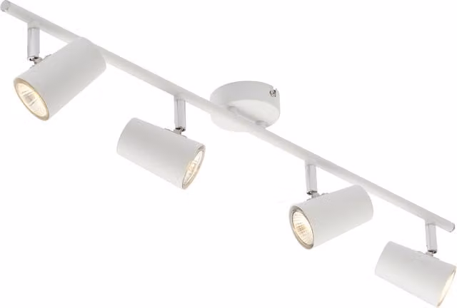Litecraft Chobham Adjustable 4 Light Spotlight Bar in White
