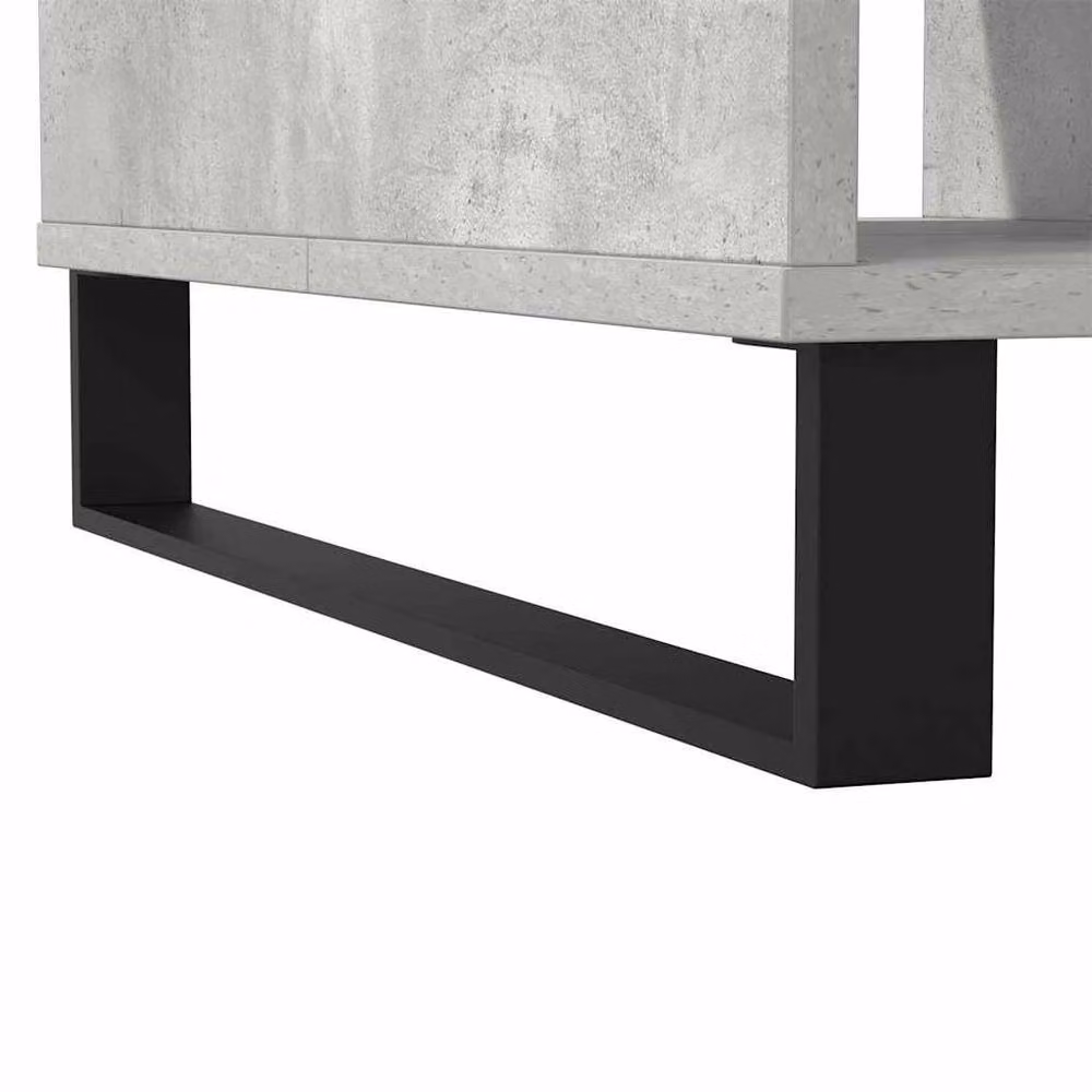 Berkfield Home Concrete Grey Industrial Coffee Table, W/D/H: 104 x 60 x 35 cm – 4