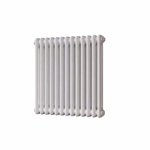 UK Radiators White 2 Column Steel Horizontal Radiator, W: 59.2 cm, H: 60 cm – 2