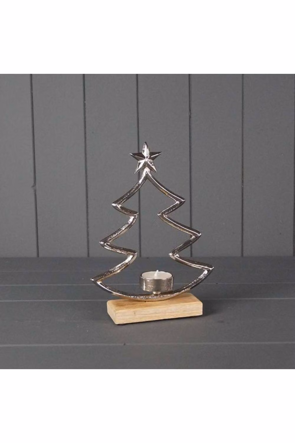 KDMD Silver Metal Tree Tealight Holder – 2