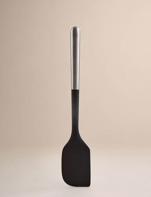 M&S x Tom Kerridge Silver Silicone and Stainless Steel Spatula