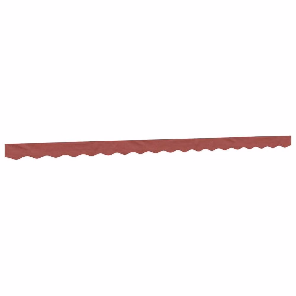 Berkfield Home Replacement Awning Valance Fabric in Burgundy Stripe Red, 4.5 m – 1