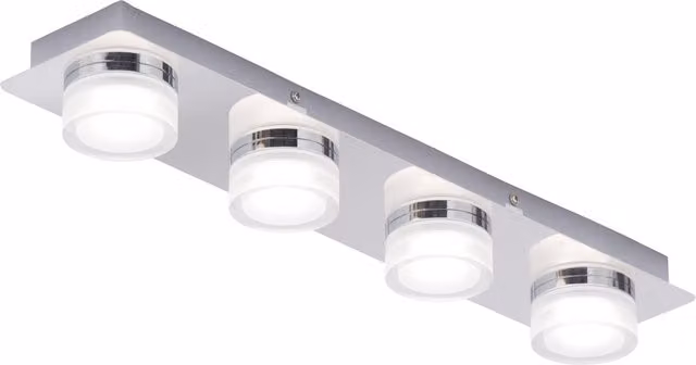 Litecraft Bolton 4 Light LED Bathroom Spotlight Bar in Chrome