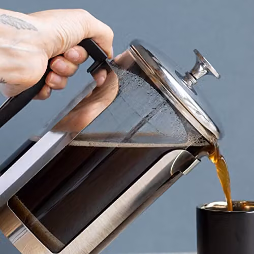 La Cafetiere Roma Stainless Steel 12 Cup French Press Coffee Maker, Silver – 2