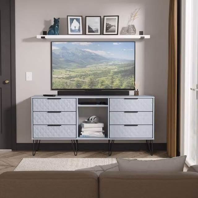 2 U Islay 6 Drawer Sideboard in Light Blue