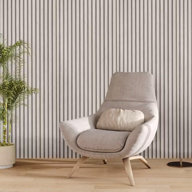 Komore Wood-Look Textured Self-adhesive 3D Wallpaper in Beige