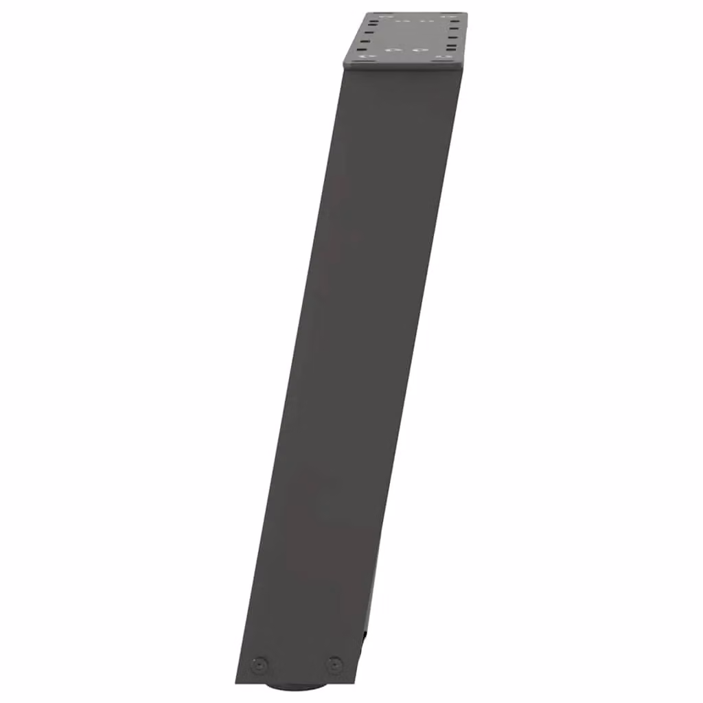Berkfield Home U-Shaped Steel Coffee Table Legs, 2 Pieces, Anthracite Black, H: 38 cm, W: 42.5 cm, D: 42.5 cm – 4