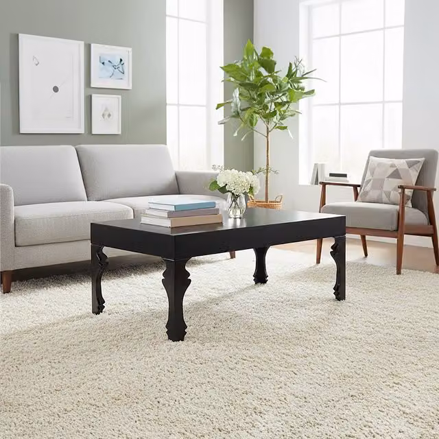 Orsina High Gloss Rectangular Coffee Table in Black by Interiors by Premier – 1