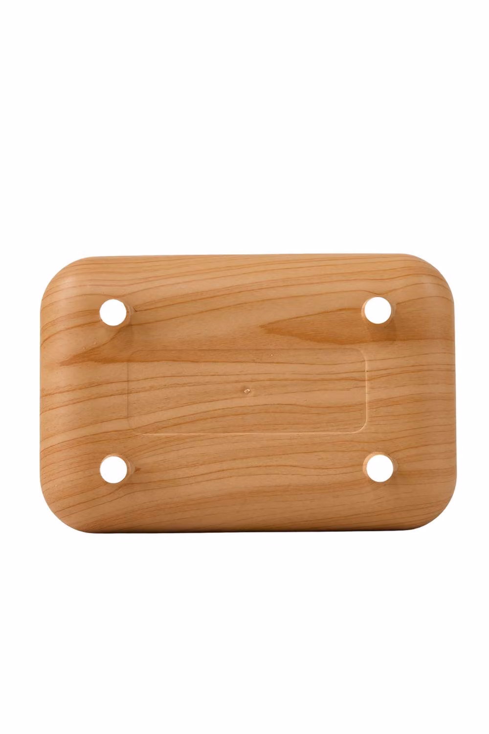 Living and Home Spring-Loaded Wood Grain Desktop Tissue Box Cover in Brown – 3