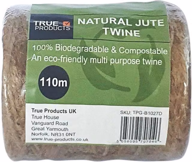 True Products Natural Jute Garden Twine in Brown