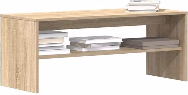 Berkfield Home Sonoma Oak TV Cabinet in Brown, W/D/H: 100 x 40 x 40 cm