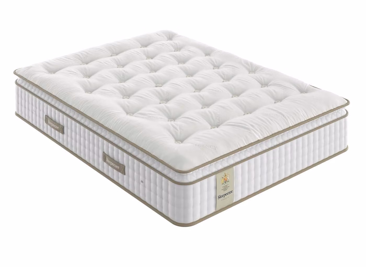 Sleepeezee Regency Knole 5600 Pocket Sprung Mattress in White with Wool, Cashmere and Bamboo
