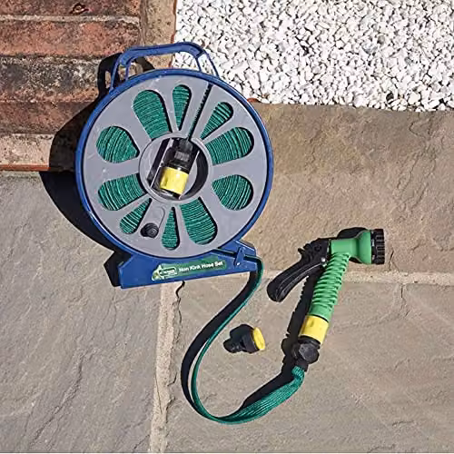 Kingfisher 15 m Lay Flat Garden Hose Pipe with Storage Cassette in Green – 2