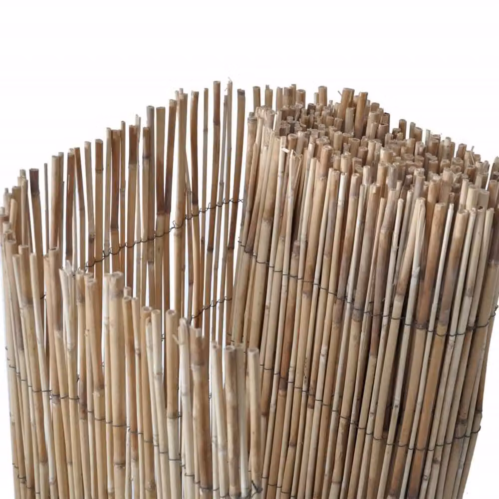 Berkfield Woven Reed Garden Fence Mat in Brown, W: 300 cm, H: 100 cm – 3