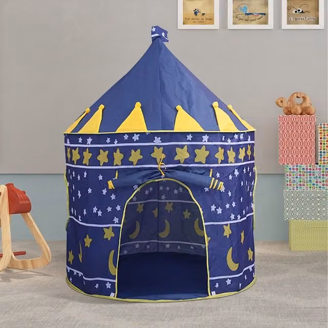 Lifeideas Blue Star and Moon Fantasy Play Tent for Kids