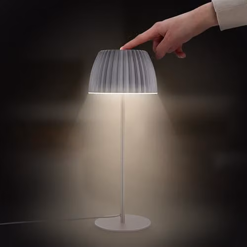 Briloner LED Table Lamp with Touch Dimming, Warm White, Anthracite, W/D/H: 14.3 x 14.3 x 36 cm – 5