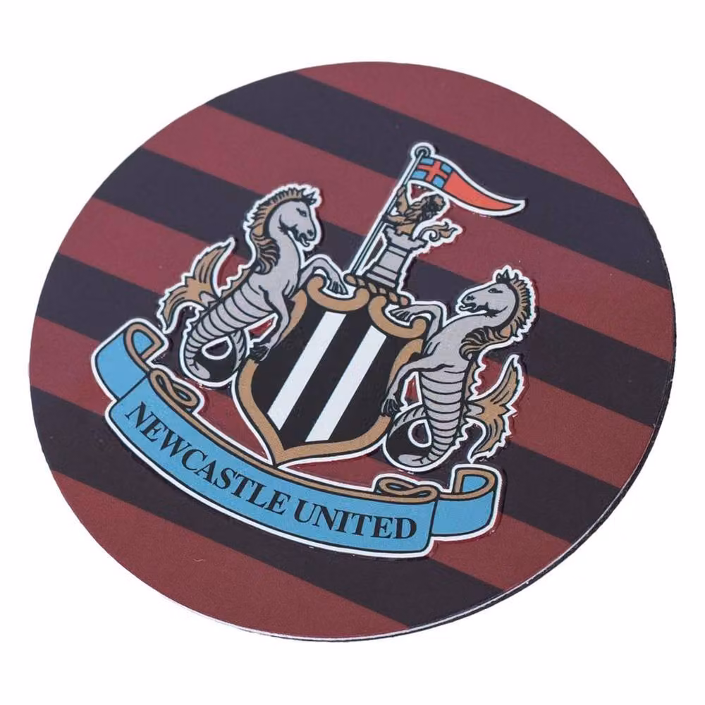 Newcastle United FC Retro Round Fridge Magnet Set, Pack of 3, Multicolour – 3