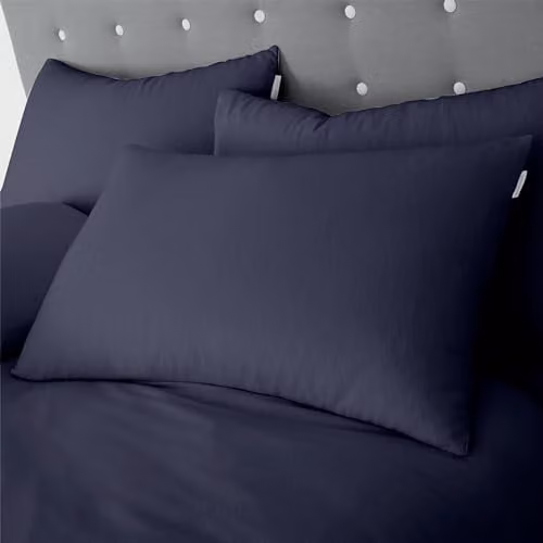 Catherine Lansfield Brushed Cotton Flannelette Double Duvet Cover and Pillowcase Set, Blue, Duvet Cover: 200 x 200 cm, Pillowcase: 50 x 75 cm – 2