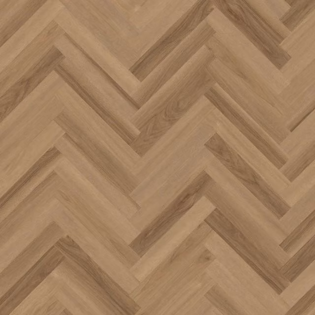 Palio Wood Effect Herringbone Glue Down Luxury Vinyl Tile in Beige, 2mm Thickness