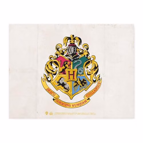 Zavvi Harry Potter Hogwarts Multicolour Glass Rectangular Chopping Board W: 40.0 cm, H: 30.0 cm, D: 1.0 cm – 2