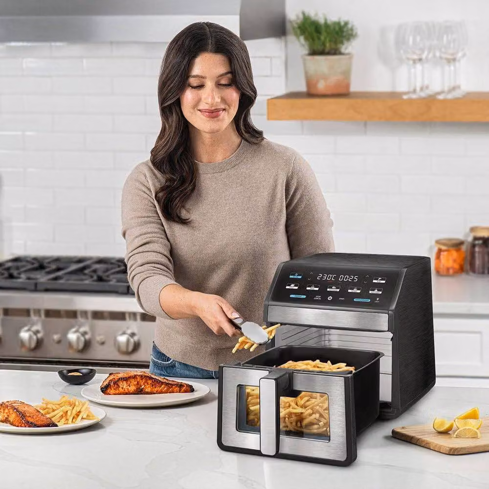 Dyzi Digital Air Fryer with Touch Control, 7.6L Capacity, Black – 5