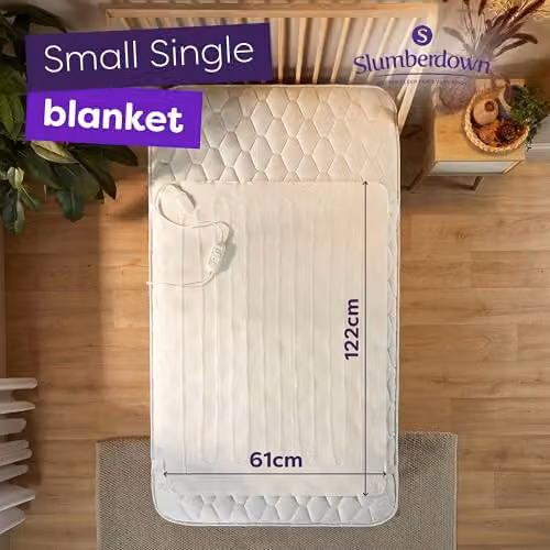 Slumberdown Sleepy Nights Small Single Electric Blanket in White, W: 122 cm – 4