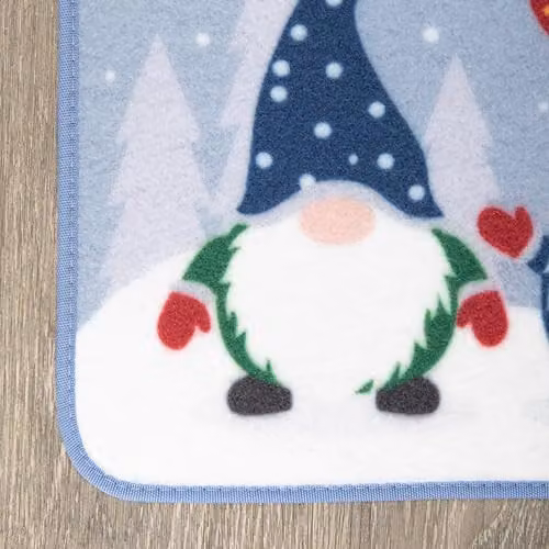Samuel ALEXANDER Gnome Sweet Gnome Christmas Fabric Doormat, Multicolour, W: 60 cm, D: 40 cm – 4