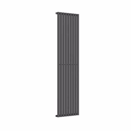 Lux Heat Anthracite Grey Oval Vertical Single Panel Designer Radiator H 180 cm x W 54 cm – 2