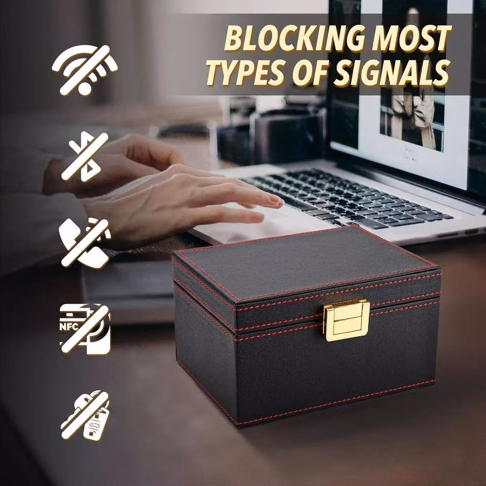 FLAVORA Car Key Signal Blocker Faraday Box in Black – 4