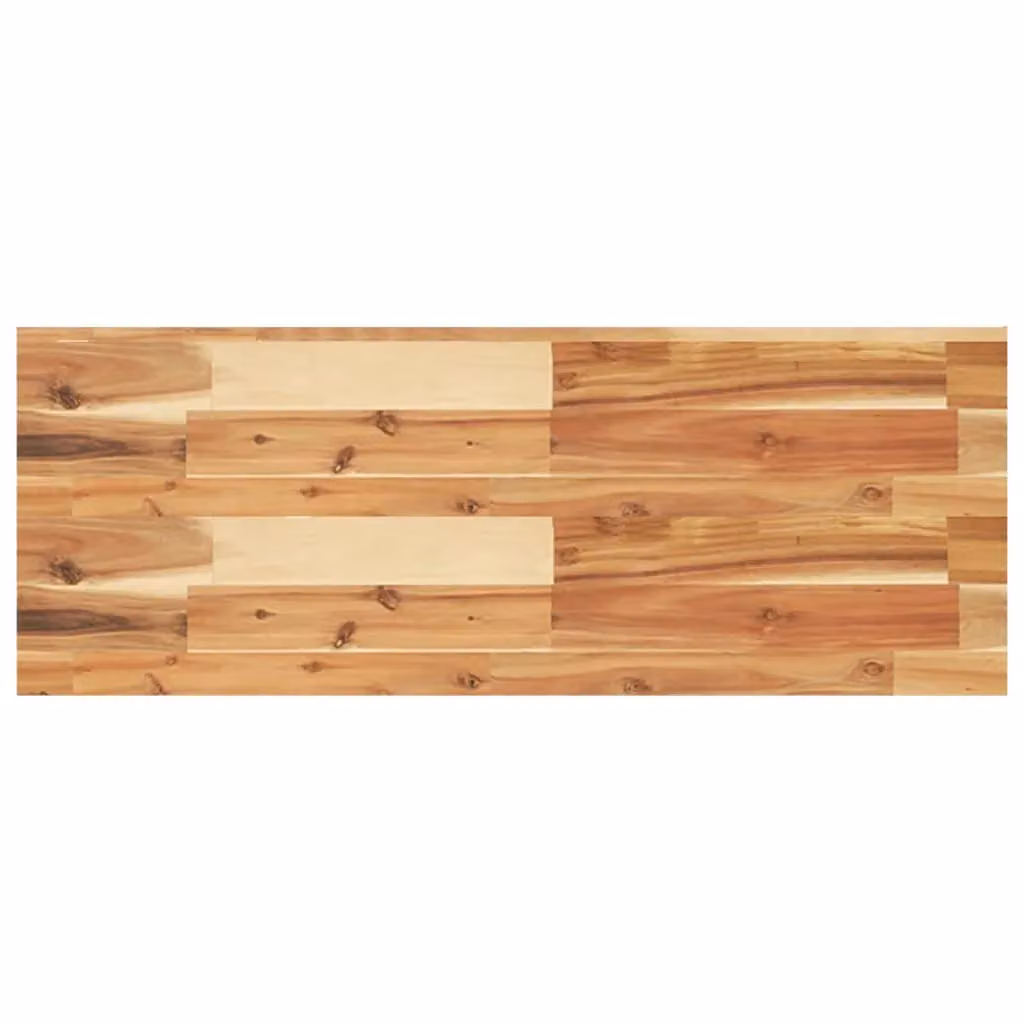 Berkfield Home Brown Oil Finished Solid Wood Acacia Floating Shelf W/D/H: 100 x 30 x 4 cm