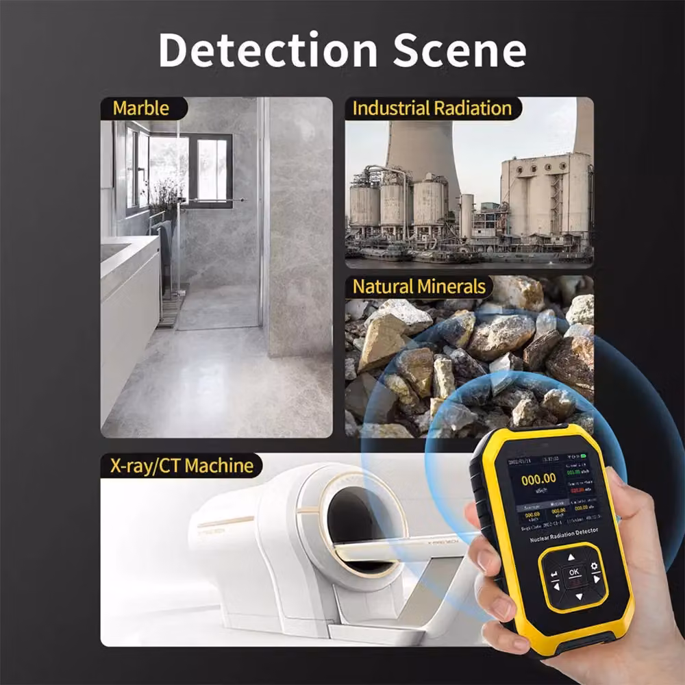 VOGREX Geiger Counter Radiation Detector and X-Ray Dosimeter in Yellow – 8