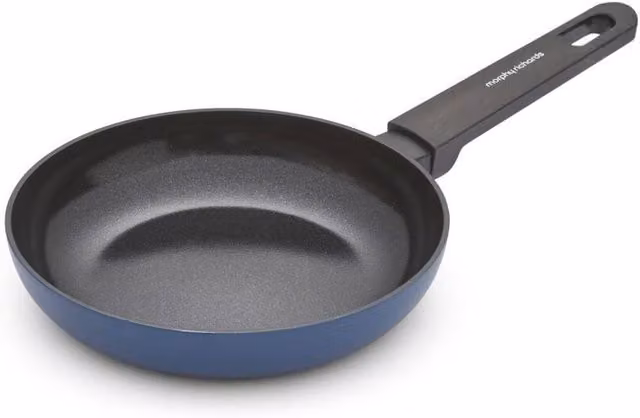 Morphy Richards Blue Aluminium Frying Pan with Ceramic Coating, 20cm – 6