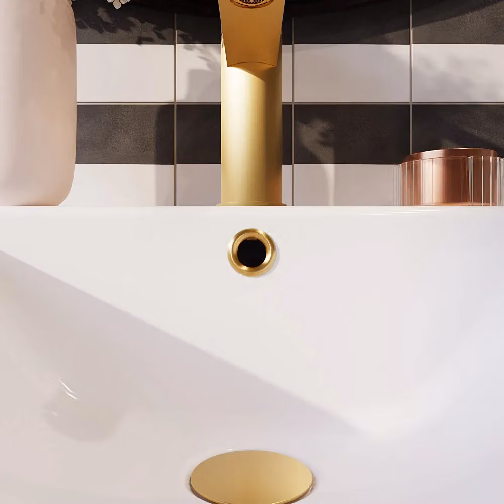 Balterley Round Basin Overflow Cover in Brushed Brass, 31 x 31 mm – 2