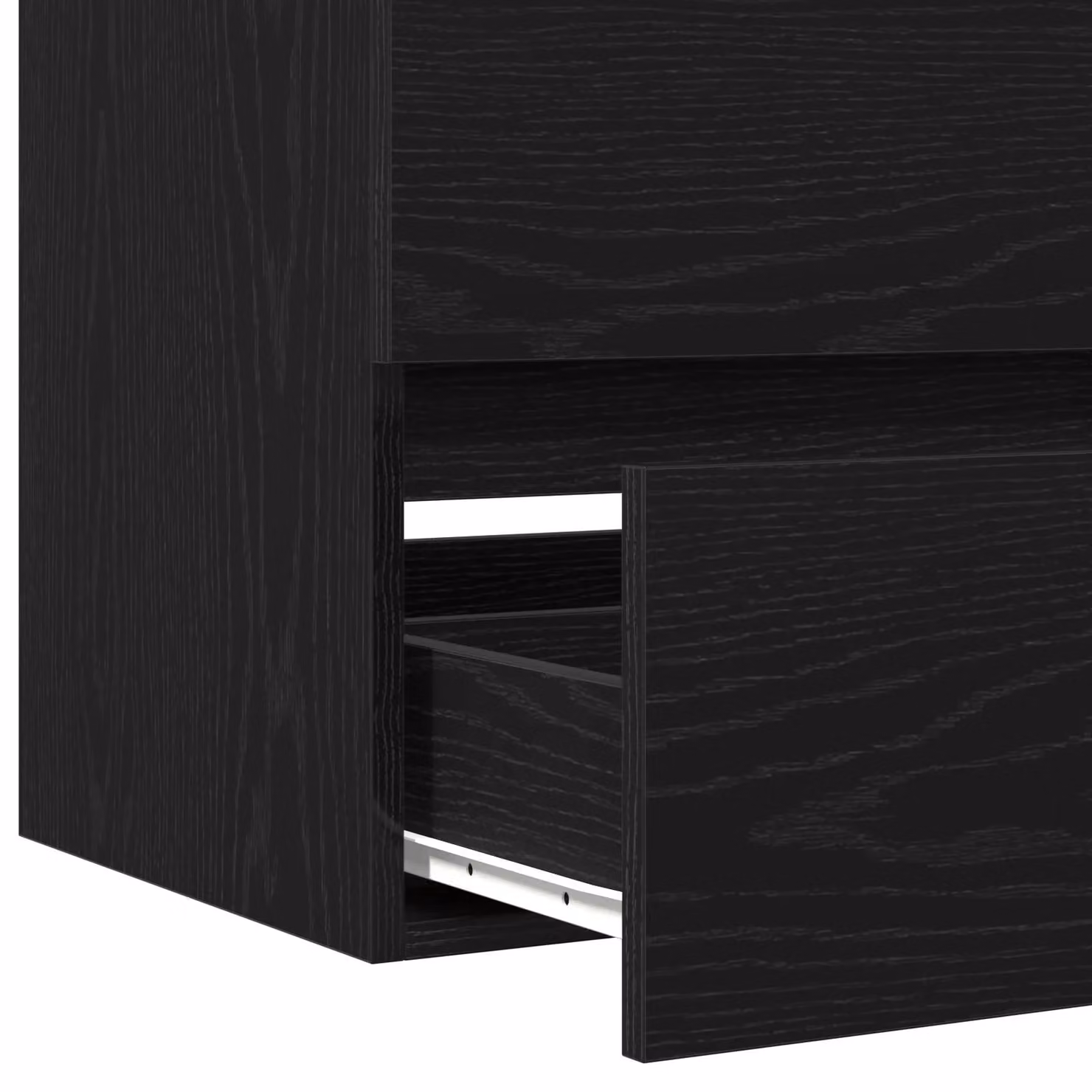 Berkfield Home Black Oak Sink Cabinet with Built-in Basin and Internal Drawers, W: 90 cm, D: 38 cm, H: 45 cm – 4