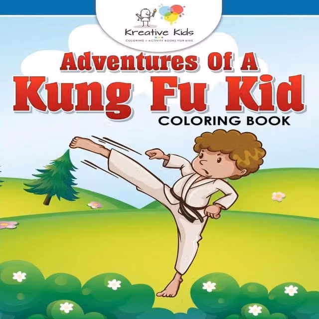 Kreative Kids Adventures of a Kung Fu Kid Colouring Book, Multicolour Paperback