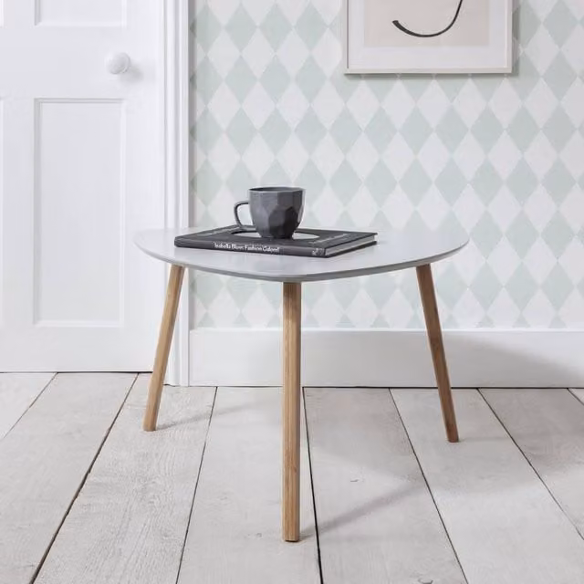 Nöa and Nani Malme Extra Large Side Table in Chalk Grey and Natural Pine – 1