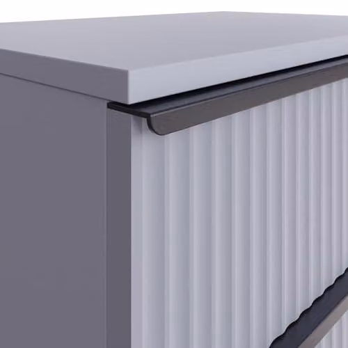FWStyle Larnia Matt Grey 5 Drawer Chest of Drawers H: 100 cm, W: 70 cm, D: 40 cm – 3