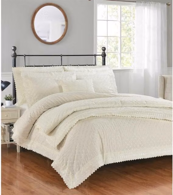 Rapport Home Richmond Woven Bedspread in Ivory