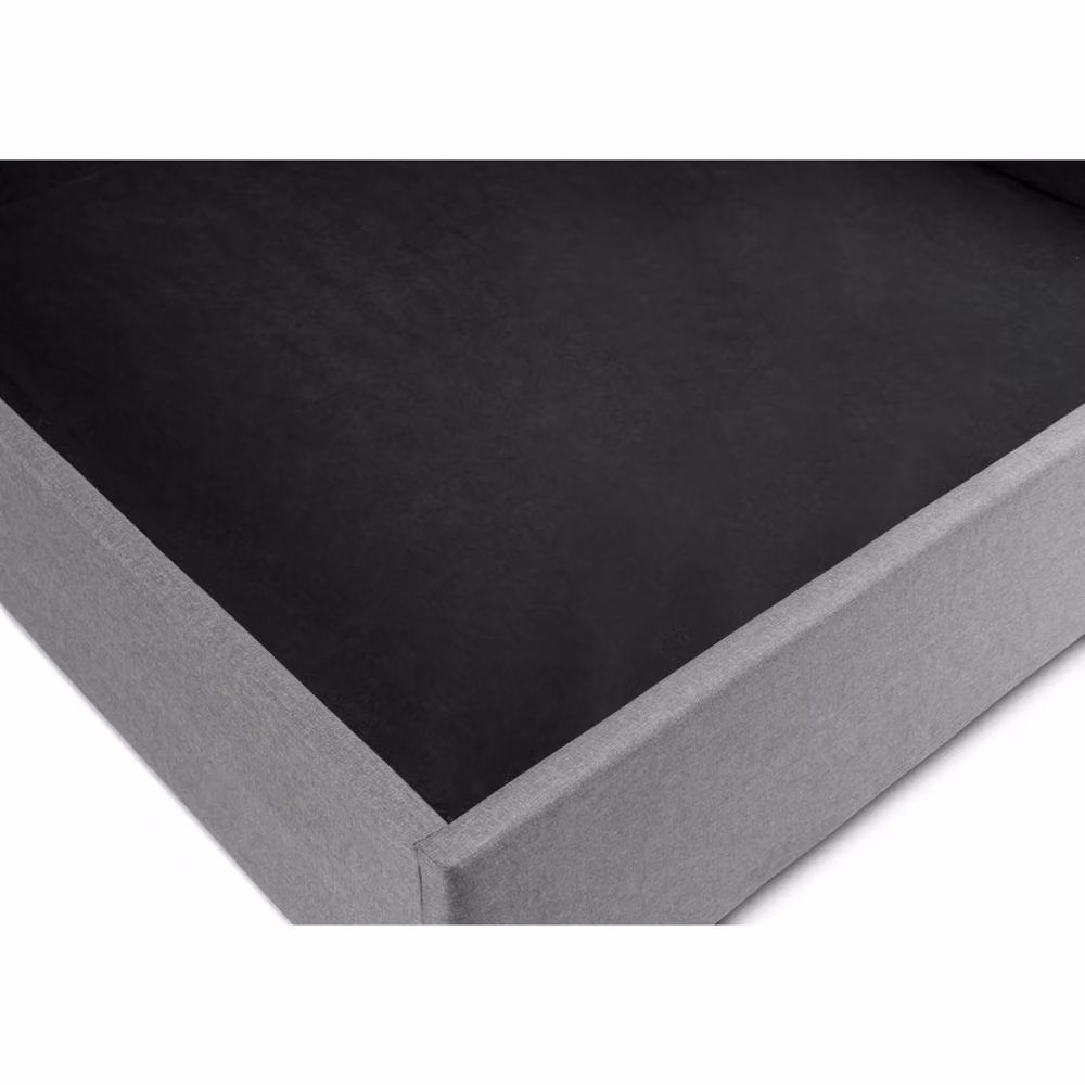 Cheshire Travertine Ottoman Storage Bed in Light Grey, King Size (150 x 200 cm) – 4