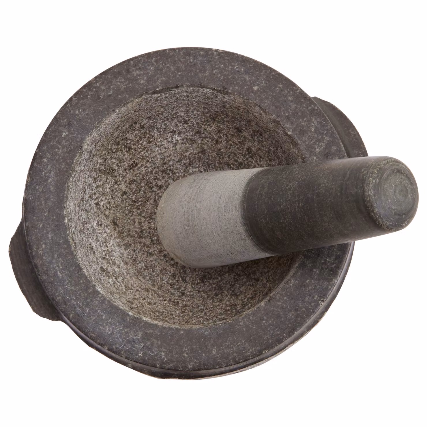 Orsina Granite Mortar and Pestle, Grey Multicolour Heavyweight Grinder with Textured Interior – 3