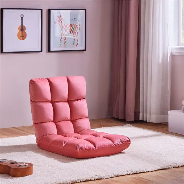 Yaheetech Pink Folding Gaming Sofa Chair for Adults