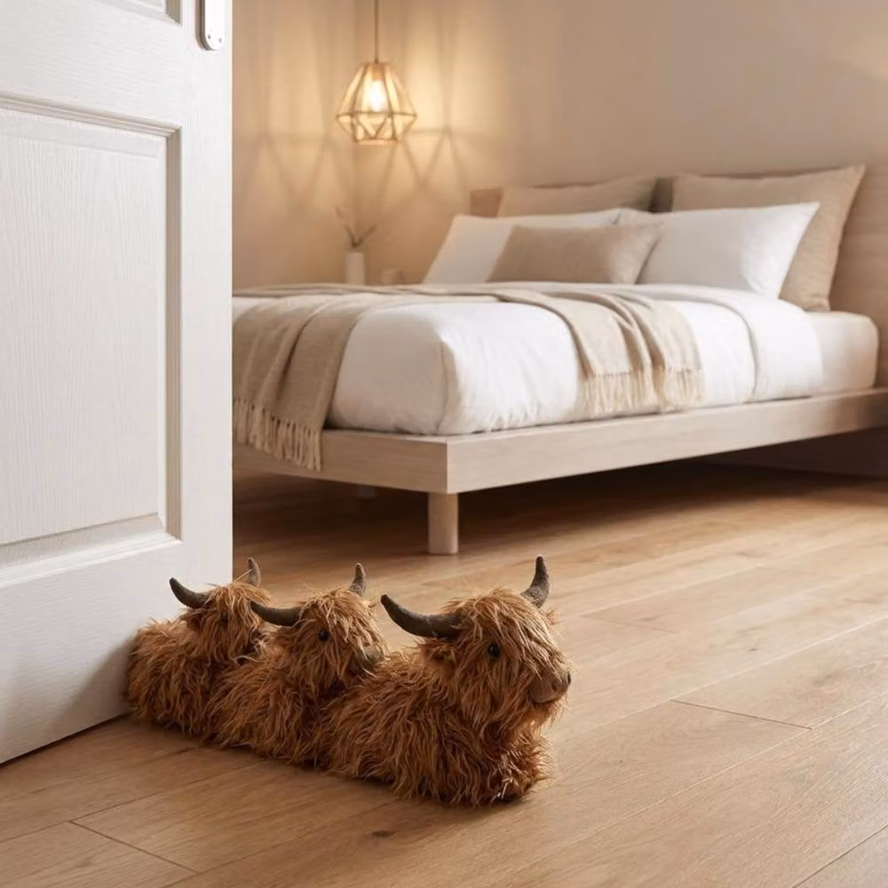 Garden Greatness Highland Cow Door Stop Draught Excluder in Brown and Multicolour – 2