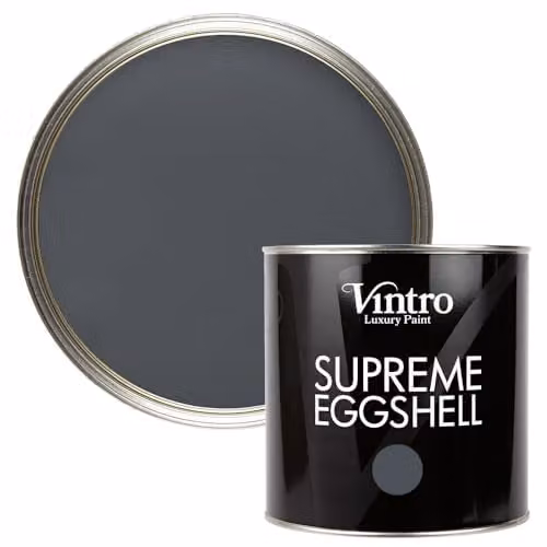 Vintro Wigeon Grey Eggshell and Satin Paint for Interior and Exterior Walls, Wood and Trim, 2.5 l