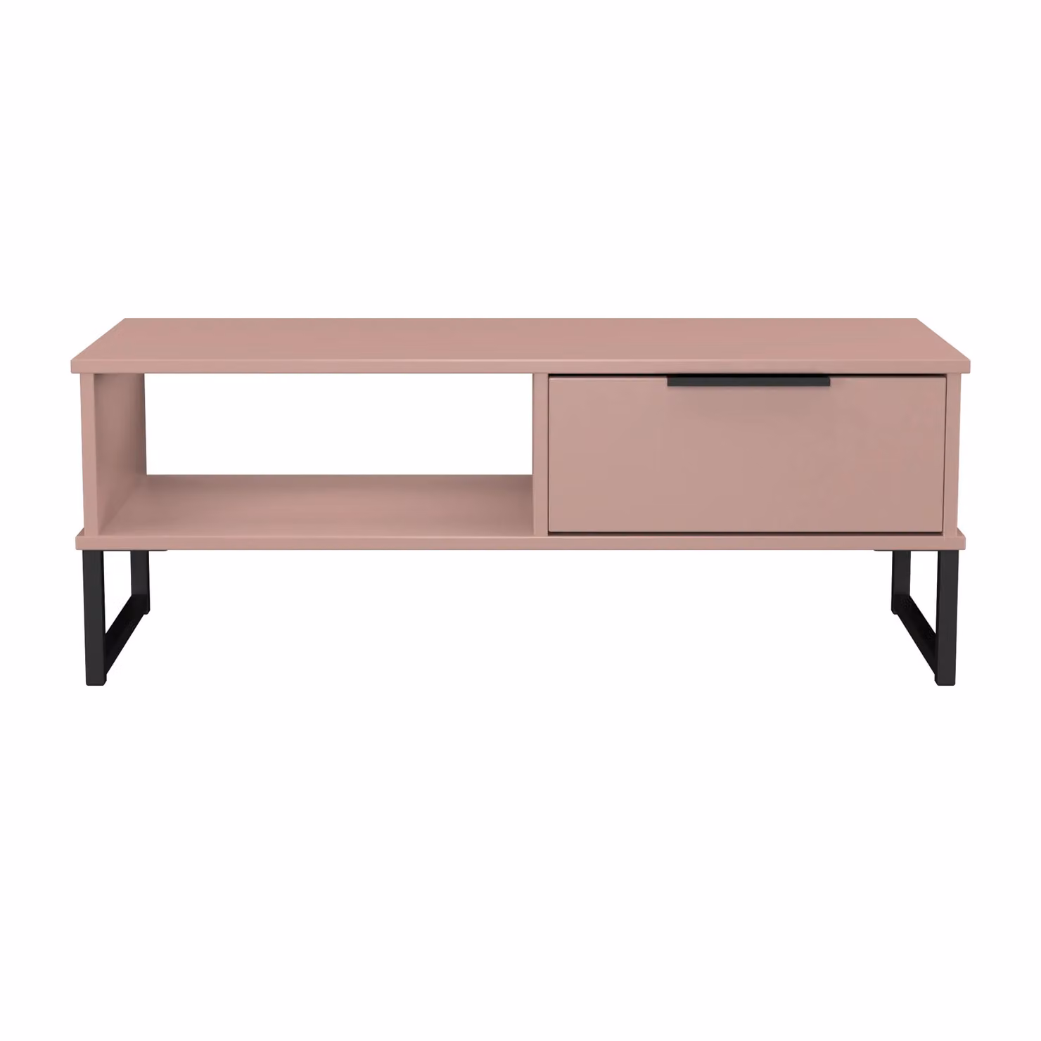 Ready Assembled 2 U Fuji 1 Drawer Coffee Table in Dusty Pink – 2